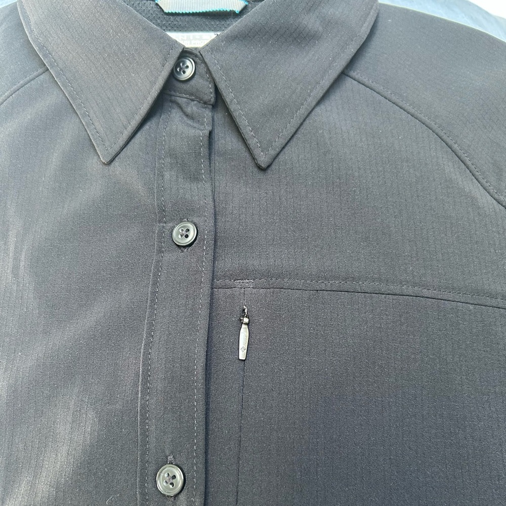Columbia Black Lightweight Shirt Jacket L